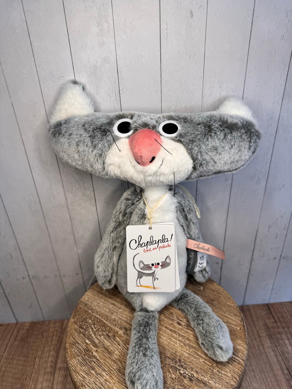 Moulin Roty Flat Cat Chaplapla des loisirs NEW FAST SHIP Rare Plush